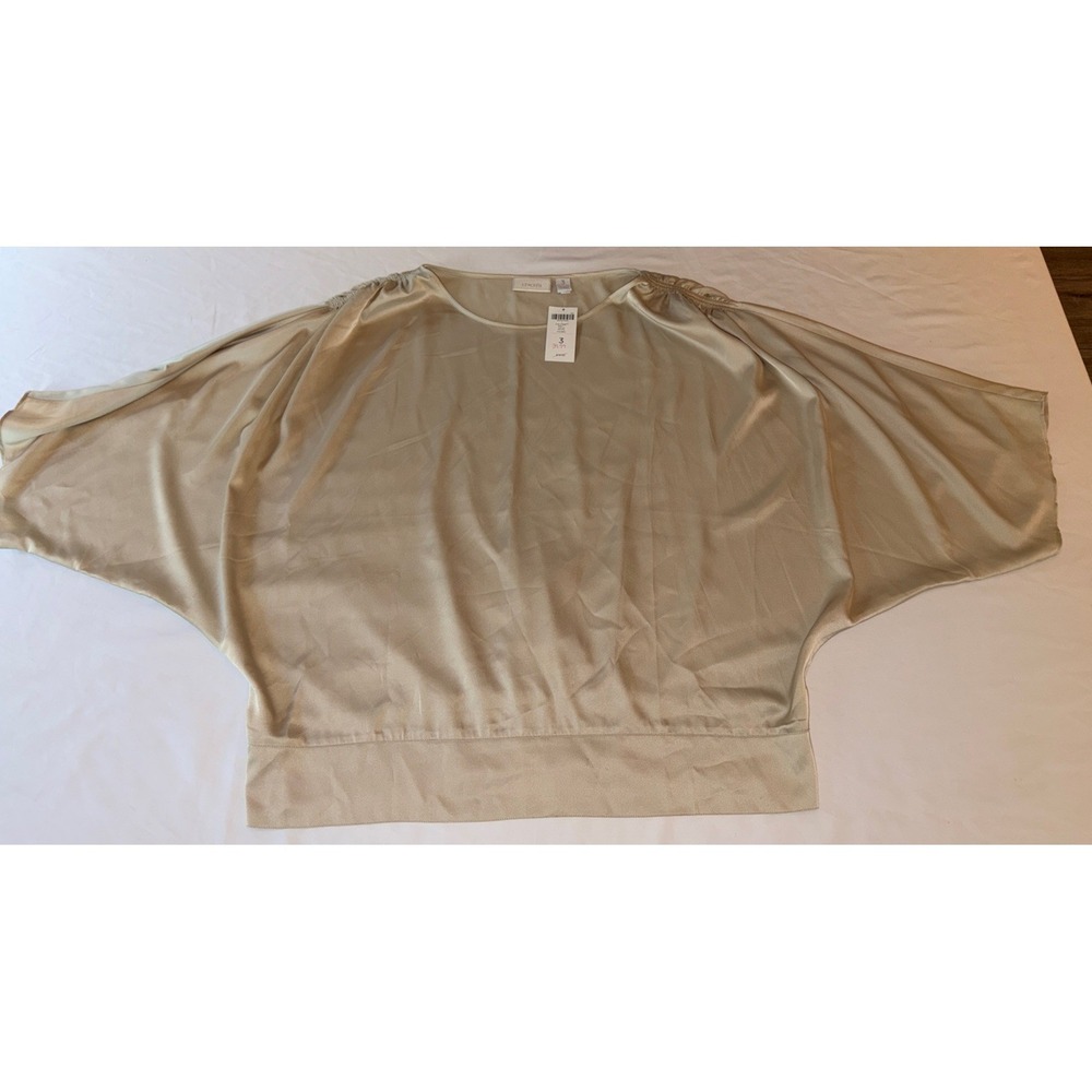 New Women's XL Blouse Chico's Subtle Sheen Brielle Top Size 3 Tags On Size XL